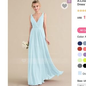 JJs House floor-Length Chiffon bridesmaids